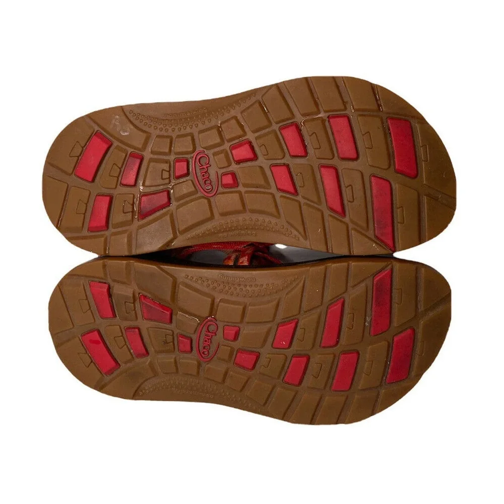 Girls Chaco ZX1 Ecotread Helix‎ Peach & Orange Sport Sandals Size 4